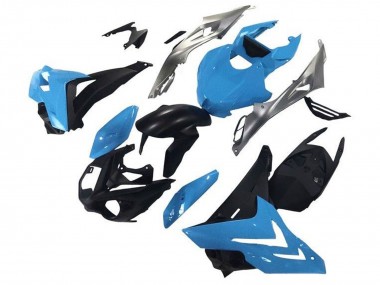 Beste BMW S1000RR Motorrad Verkleidung 2015-2016 - Silber Blau Matt Schwarz