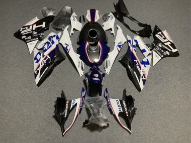 Beste BMW S1000RR Motorrad Verkleidung 2015-2016 - Weiss Blau Schwarz Tyco