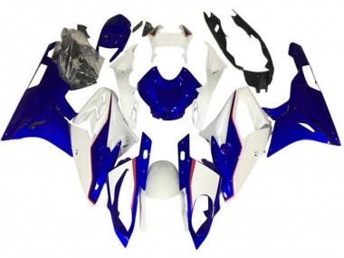 Beste BMW S1000RR Motorrad Verkleidung 2015-2016 - Weiss Rot Blau PinStreifen
