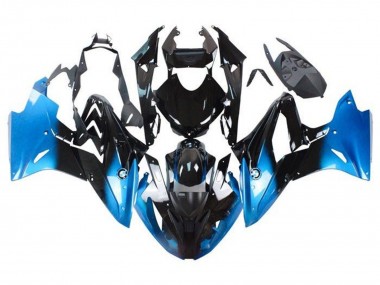 Beste BMW S1000RR Motorrad Verkleidung 2015-2016 - Blau Glanzendes Schwarz