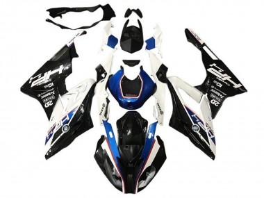 Beste BMW S1000RR Motorrad Verkleidung 2015-2016 - Weiss Blau Glanzendes Schwarz HP