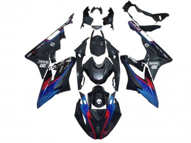 Beste BMW S1000RR Motorrad Verkleidung 2015-2016 - Blau Rot Matt Schwarz