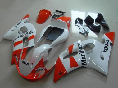 Beste Yamaha YZF R6 Motorrad Verkleidung 1998-2002 - Weiss Rot Marlboro