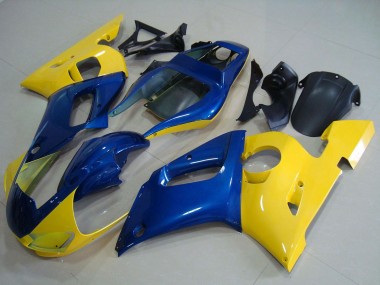 Beste Yamaha YZF R6 Motorrad Verkleidung 1998-2002 - Gelb Blau