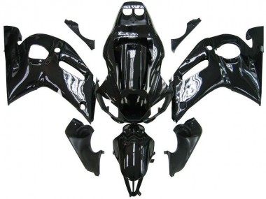 Beste Yamaha YZF 600 R6 Motorrad Verkleidung 1998-2002 - Glanzendes Schwarz