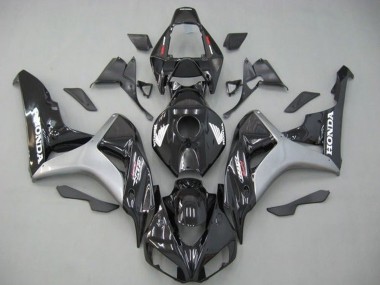Beste Honda CBR1000RR Motorrad Verkleidung 2006-2007 - Silber Glanzendes Schwarz