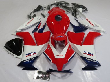 Beste Honda CBR1000RR Motorrad Verkleidung 2012-2016 - Weiss Rot Dunkel Blau HRC