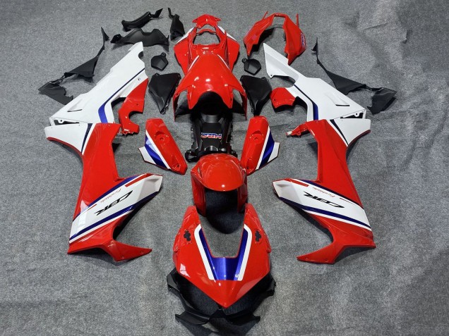 Beste Honda CBR1000RR Motorrad Verkleidung 2017-2023 - Weiss Rot Blau