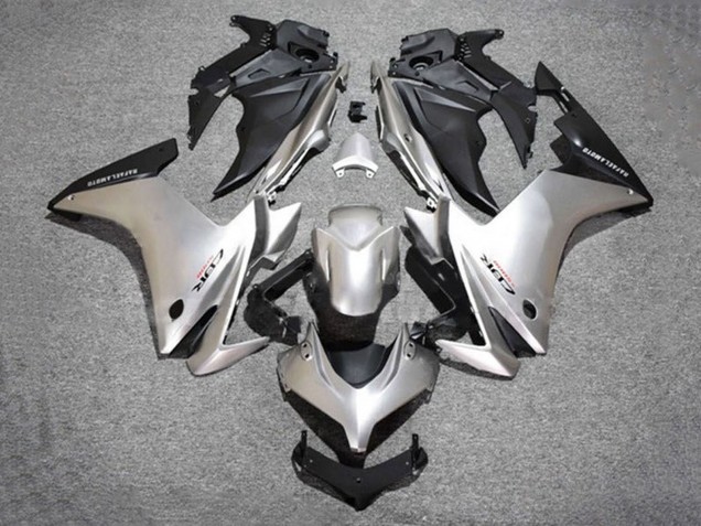 Beste Honda CBR500R Motorrad Verkleidung 2013-2015 - Silber Matt Schwarz