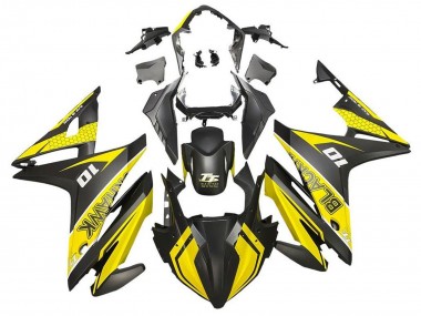 Beste Honda CBR500R Motorrad Verkleidung 2016-2018 - Gelb Matt Schwarz