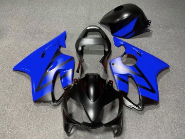Beste Honda CBR600 F4i Motorrad Verkleidung 2001-2003 - Blau Matt Schwarz