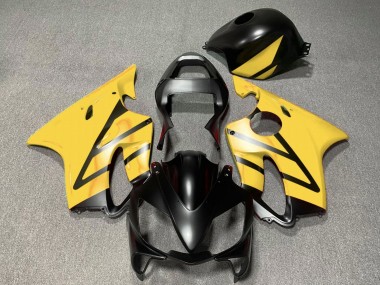 Beste Honda CBR600 F4i Motorrad Verkleidung 2001-2003 - Gelb Matt Schwarz