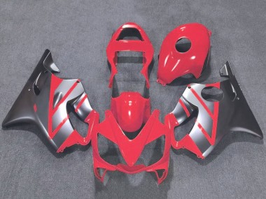 Beste Honda CBR600 F4i Motorrad Verkleidung 2001-2003 - Silber Rot