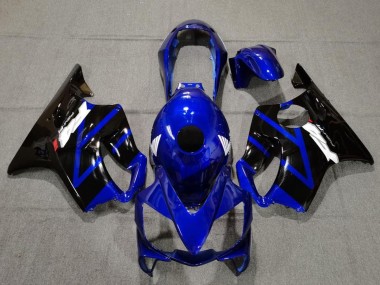 Beste Honda CBR600 F4i Motorrad Verkleidung 2004-2007 - Blau Glanzendes Schwarz