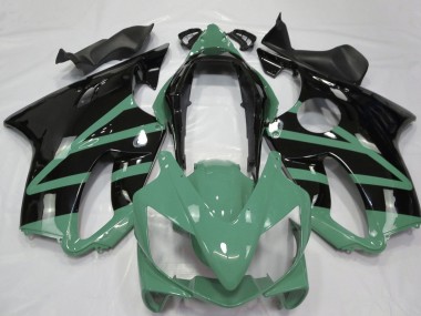 Beste Honda CBR600 F4i Motorrad Verkleidung 2004-2007 - Moss Grun Glanzendes Schwarz