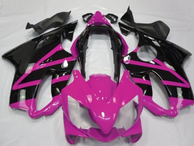 Beste Honda CBR600 F4i Motorrad Verkleidung 2004-2007 - Rosa Glanzendes Schwarz