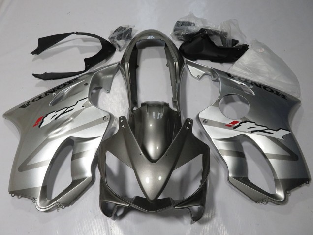 Beste Honda CBR600 F4i Motorrad Verkleidung 2004-2007 - Silber Grau