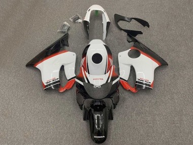 Beste Honda CBR600 F4i Motorrad Verkleidung 2004-2007 - Weiss Rot Glanzendes Schwarz