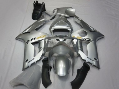 Beste Kawasaki ZX6R Motorrad Verkleidung 2003-2004 - Silber