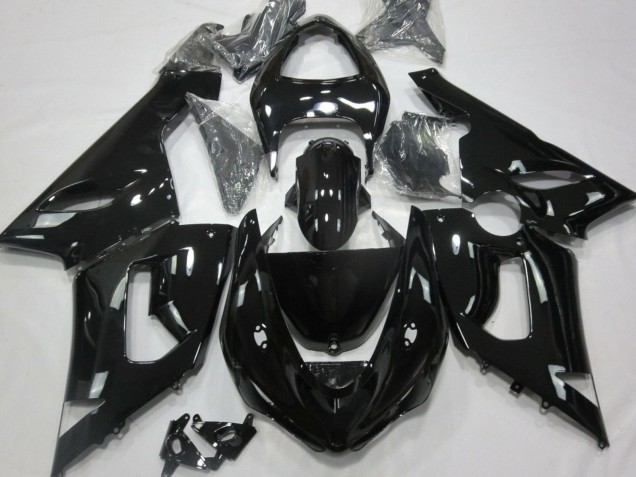 Beste Kawasaki ZX6R Motorrad Verkleidung 2005-2006 - Glanzendes Schwarz