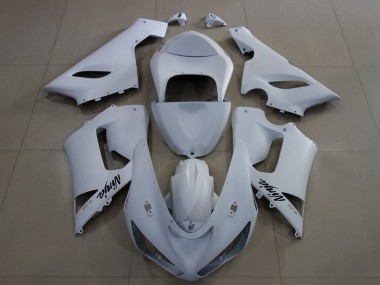 Beste Kawasaki ZX6R Motorrad Verkleidung 2005-2006 - Matt Weiss