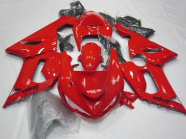 Beste Kawasaki ZX6R Motorrad Verkleidung 2005-2006 - Rot