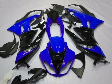 Beste Kawasaki ZX6R Motorrad Verkleidung 2007-2008 - Blau Schwarz Weiss
