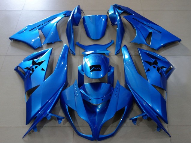 Beste Kawasaki ZX6R Motorrad Verkleidung 2007-2008 - Metallisch Blau
