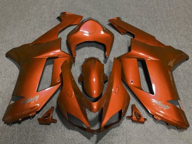 Beste Kawasaki ZX6R Motorrad Verkleidung 2007-2008 - Orange