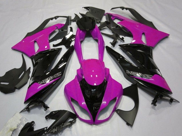 Beste Kawasaki ZX6R Motorrad Verkleidung 2007-2008 - Rosa Schwarz