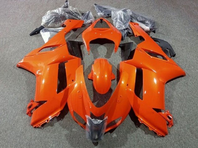 Beste Kawasaki ZX6R Abs Motorrad Verkleidungen 2007-2008 - Orange