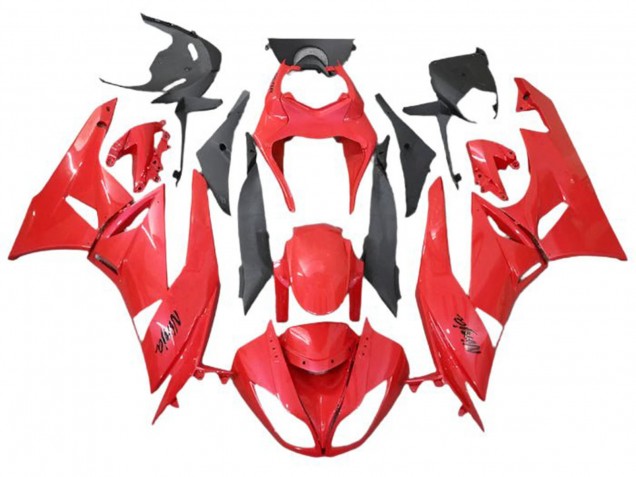 Beste Kawasaki ZX6R Motorrad Verkleidung 2009-2012 - Rot