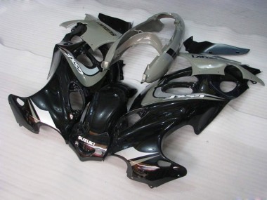 Beste Suzuki GSX600F/GSX750F Motorrad Verkleidung 2004-2006 - Glanzendes Schwarz Grau