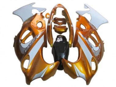 Beste Suzuki GSX600F/GSX750F Motorrad Verkleidung 2004-2006 - Orange Weiss