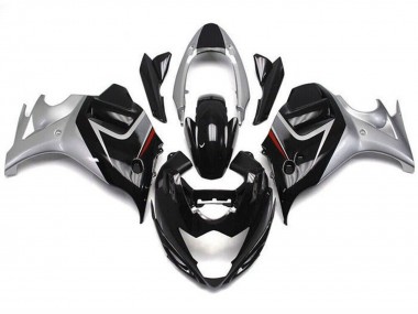 Beste Suzuki GSX650F Motorrad Verkleidung 2008-2013 - Glanzendes Schwarz Silber