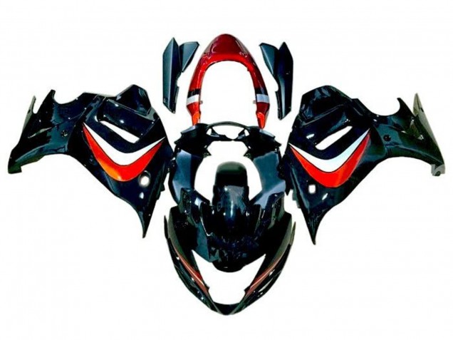 Beste Suzuki GSX650F Motorrad Verkleidung 2008-2013 - Schwarz Orange Silber