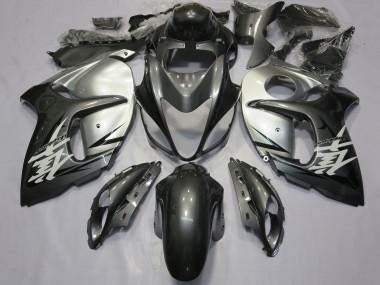 Beste Suzuki GSXR 1300 Hayabusa Motorrad Verkleidung 2008-2020 - Silber Grau