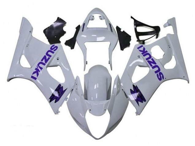 Beste Suzuki GSXR 1000 Motorrad Verkleidung 2003-2004 - Weiss Lila