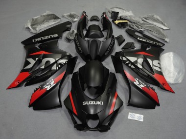Beste Suzuki GSXR1000 Motorrad Verkleidung 2017-2024 - Matt Schwarz Rot Grau Weiss