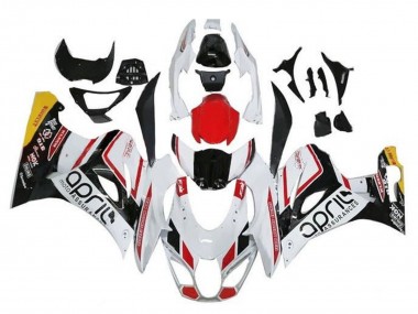 Beste Suzuki GSXR1000 Motorrad Verkleidung 2017-2025 - Weiss Rot Gelb Schwarz