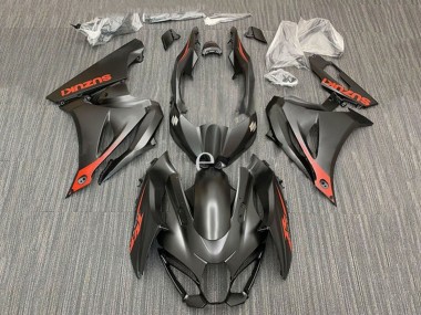Beste Suzuki GSXR1000 Motorrad Verkleidung 2017-2024 - Matt Schwarz Rot