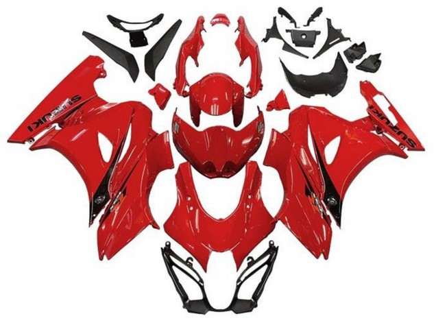 Beste Suzuki GSXR1000 Motorrad Verkleidung 2017-2024 - Rot Schwarz