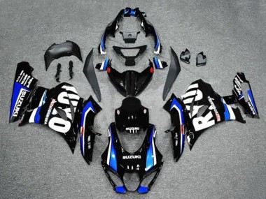 Beste Suzuki GSXR1000 Motorrad Verkleidung 2017-2025 - Schwarz Blau Weiss