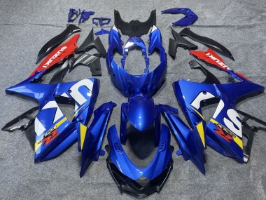Beste Suzuki GSXR 1000 Motorrad Verkleidung 2009-2016 - Blau Rot Weiss Gelb