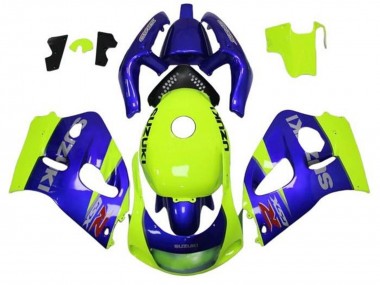 Beste Suzuki GSXR 600 / GSXR 750 Motorrad Verkleidung 1996-2000 - Blau Gelb