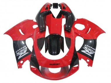 Beste Suzuki GSXR 600 / GSXR 750 Motorrad Verkleidung 1996-2000 - Rot Schwarz Grau