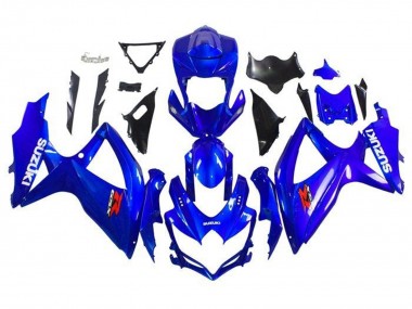 Beste Suzuki GSXR 600 / GSXR 750 Motorrad Verkleidung 2008-2010 - Blau Weiss Rot