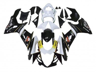 Beste Suzuki GSXR 600 / GSXR 750 Motorrad Verkleidung 2011-2024 - Weiss Gelb Schwarz Alstare Dunkel Dog