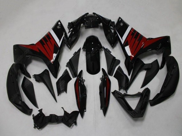 Beste Yamaha FZ6R Motorrad Verkleidung 2009-2015 - Schwarz Rot Weiss