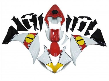Beste Yamaha YZF 1000 R1 Motorrad Verkleidung 2012-2014 - Weiss Rot Gelb Schwarz